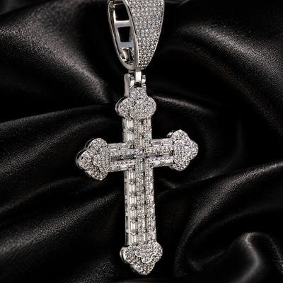 The Sacred Cross Iced Pendant