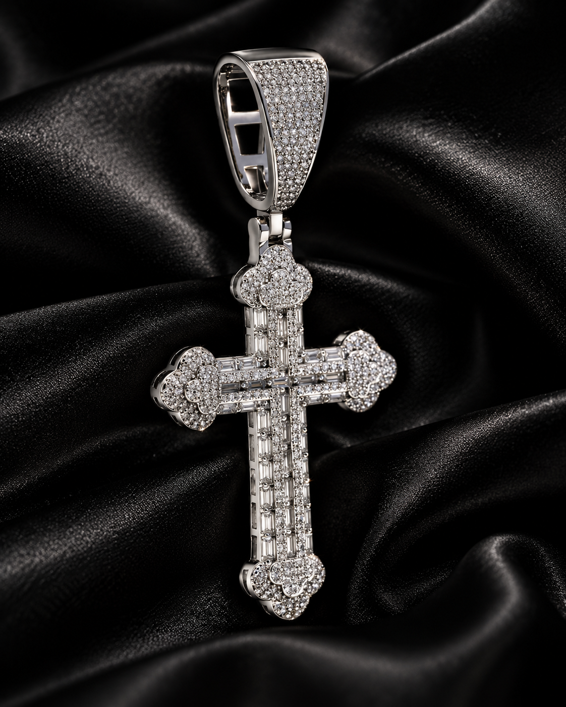 The Sacred Cross Iced Pendant
