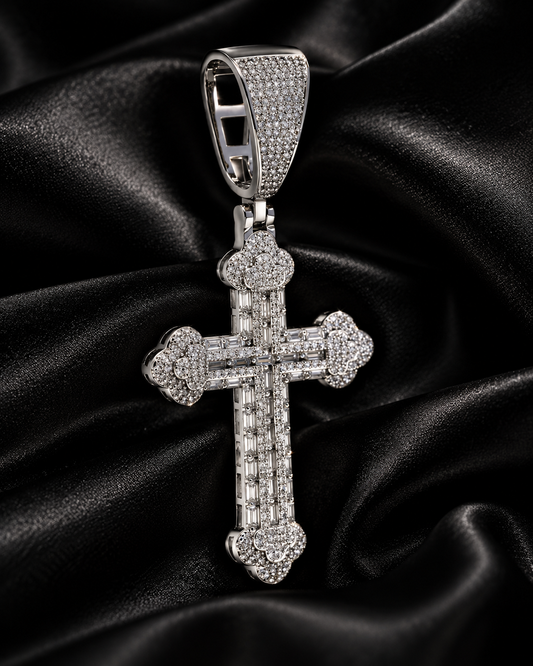 The Sacred Cross Iced Pendant