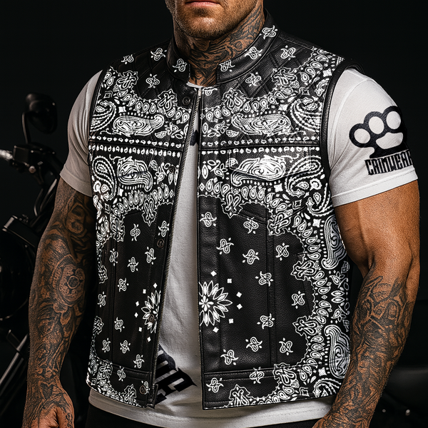US LEATHER BANDANA "OFF THE RACK" VEST