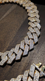 Custom Iced Cuban Link Bracelet / Chain 22mm