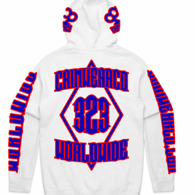 Crim Wear White Hoodie *NEW *