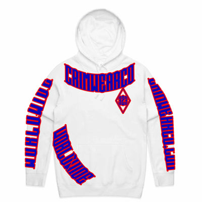 Crim Wear White Hoodie *NEW *