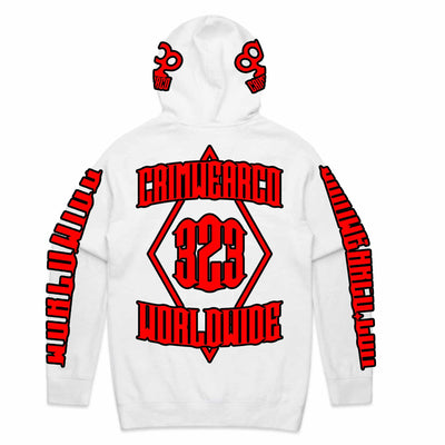 Crim Wear White Hoodie *NEW *