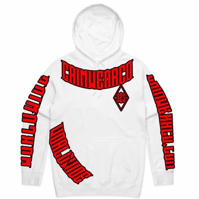 Crim Wear White Hoodie *NEW *