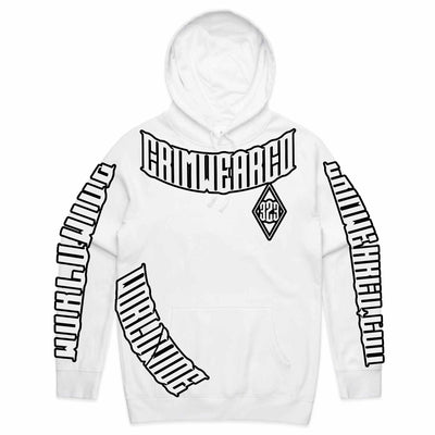 Crim Wear White Hoodie *NEW *