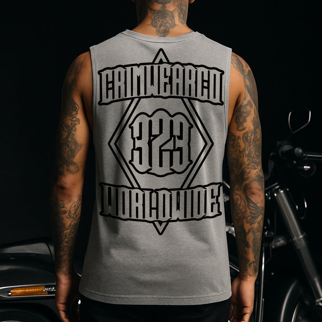 Crim Wear Gray Muscle Tee