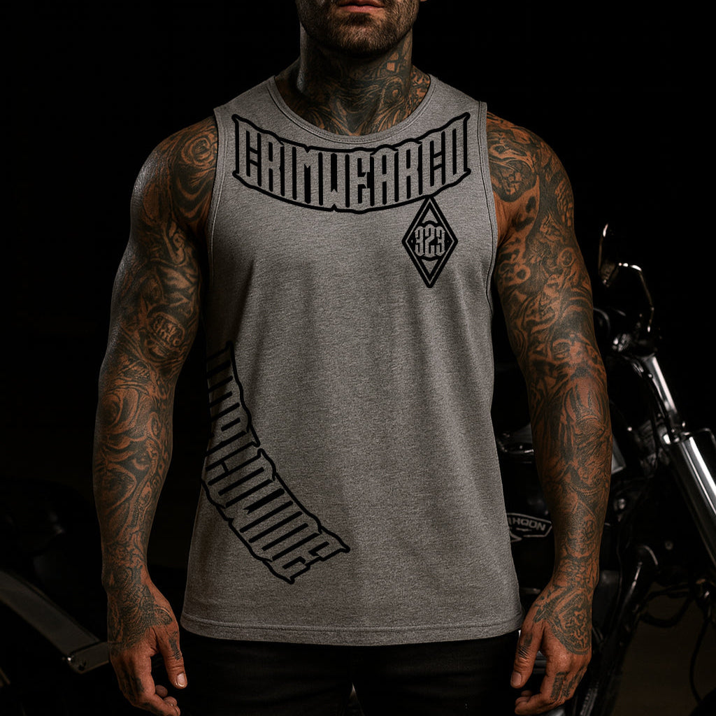 Crim Wear Gray Muscle Tee