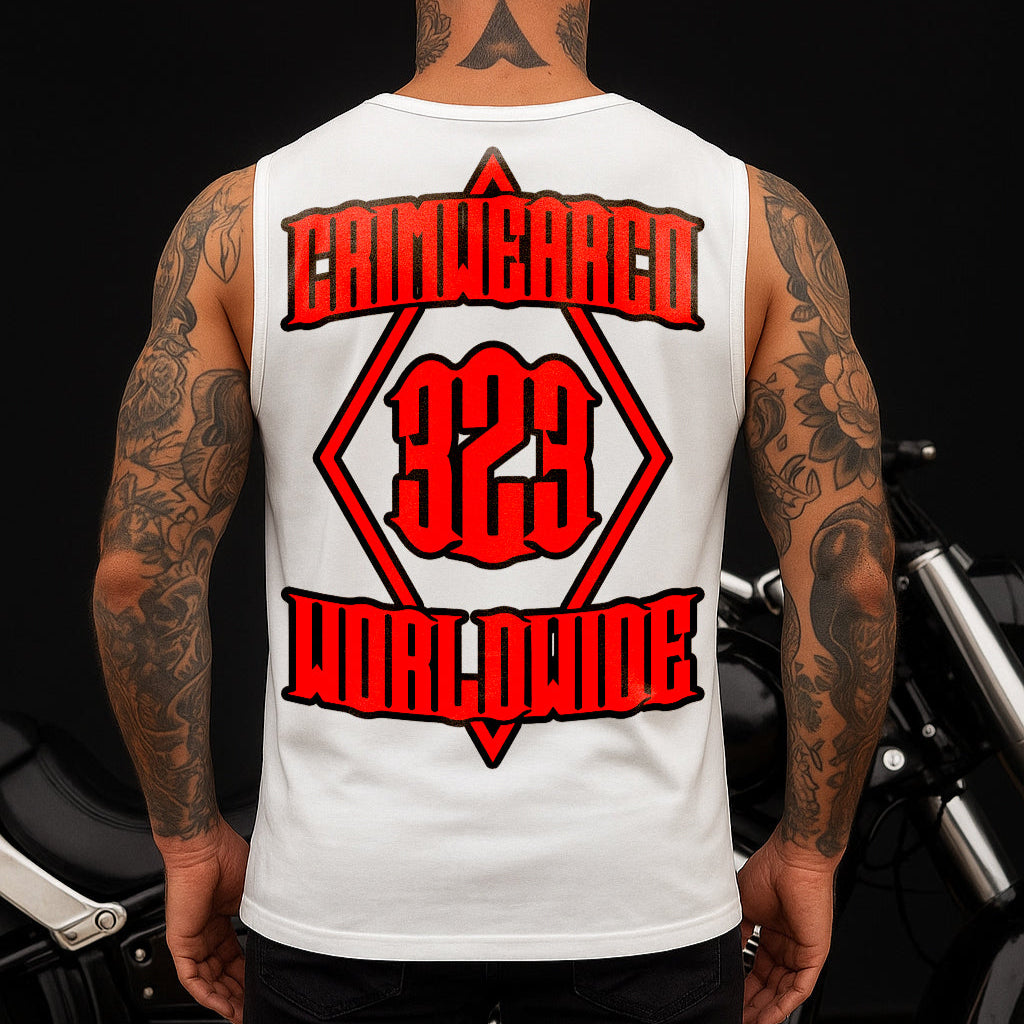 Crim Wear White Muscle Tee