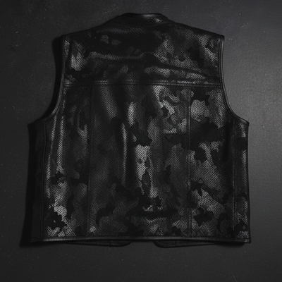 Back view multicam vest