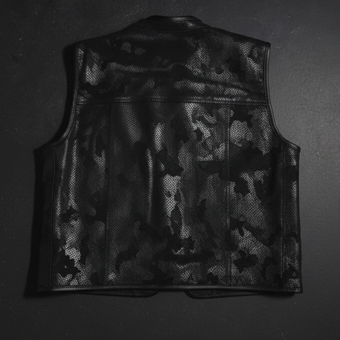 Back view multicam vest