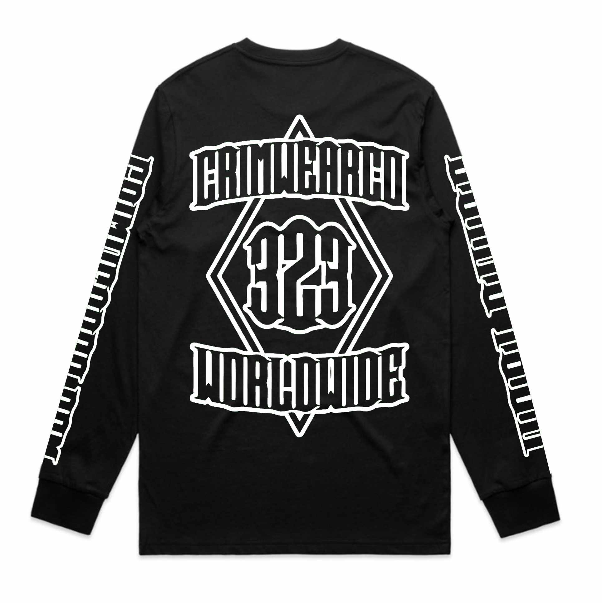 Crim Wear Black Long Sleeve Tee