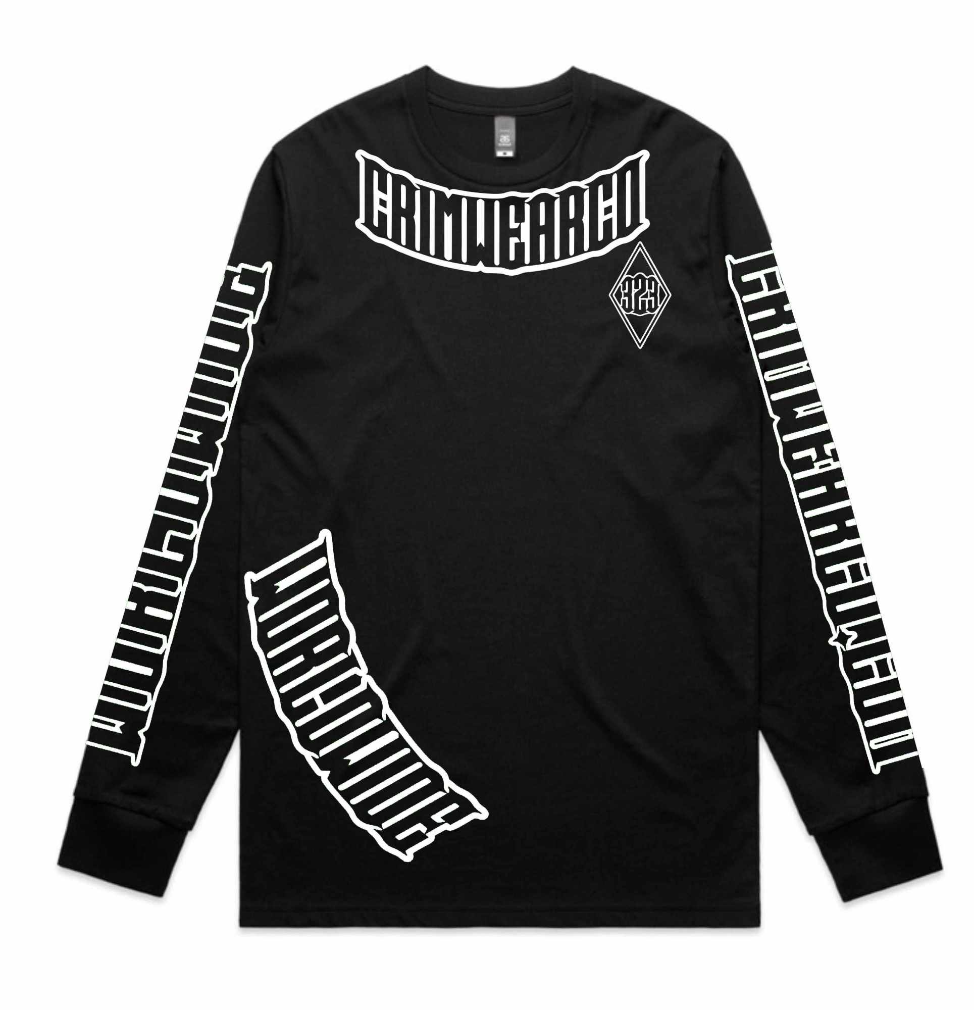 Crim Wear Black Long Sleeve Tee