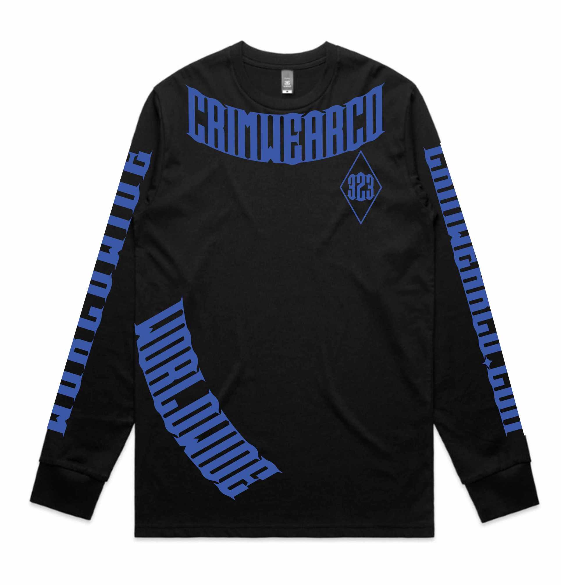 Crim Wear Black Long Sleeve Tee
