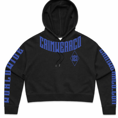 Crim Wear Womens CROP Black Hoodie