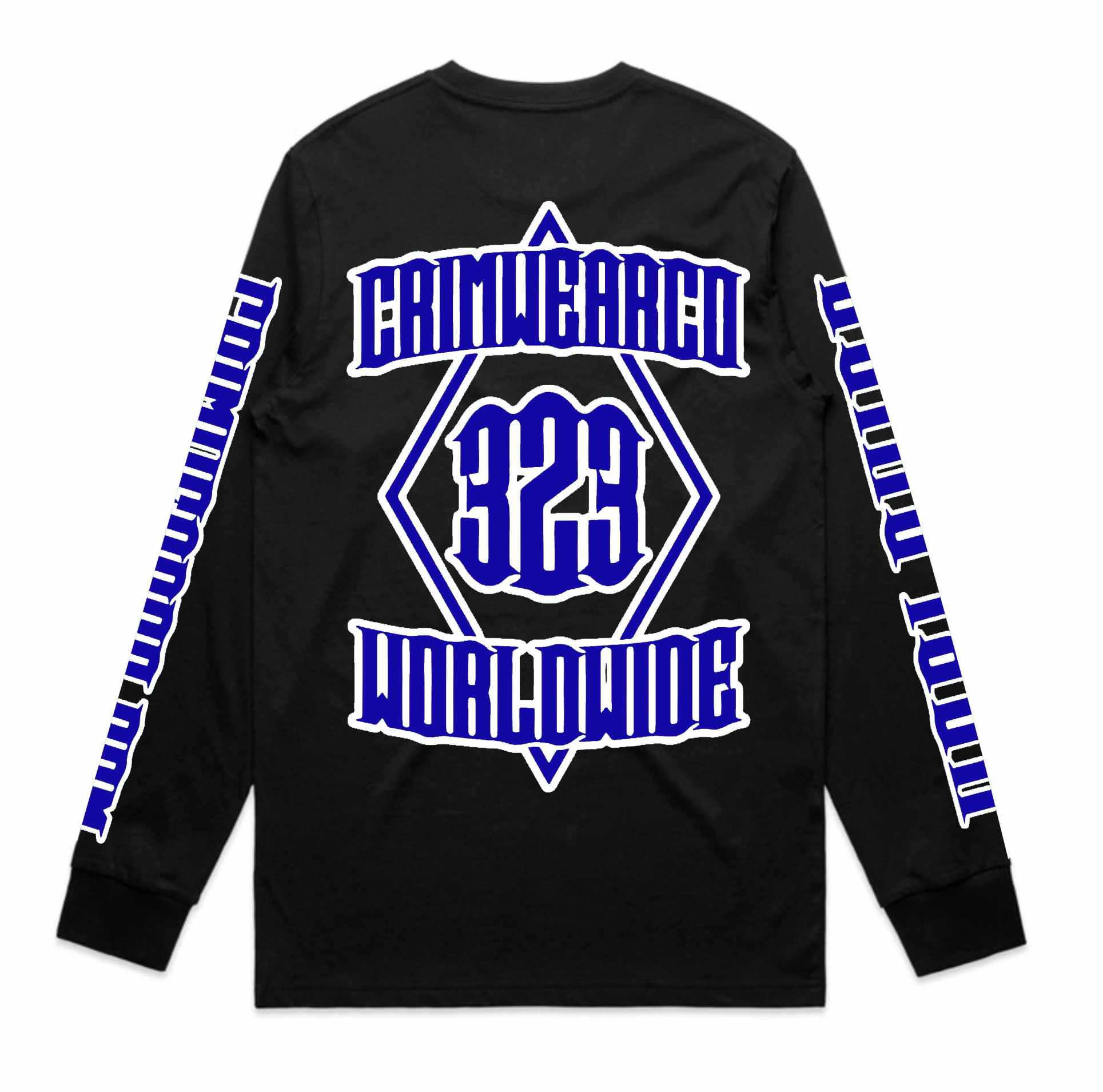 Crim Wear Black Long Sleeve Tee