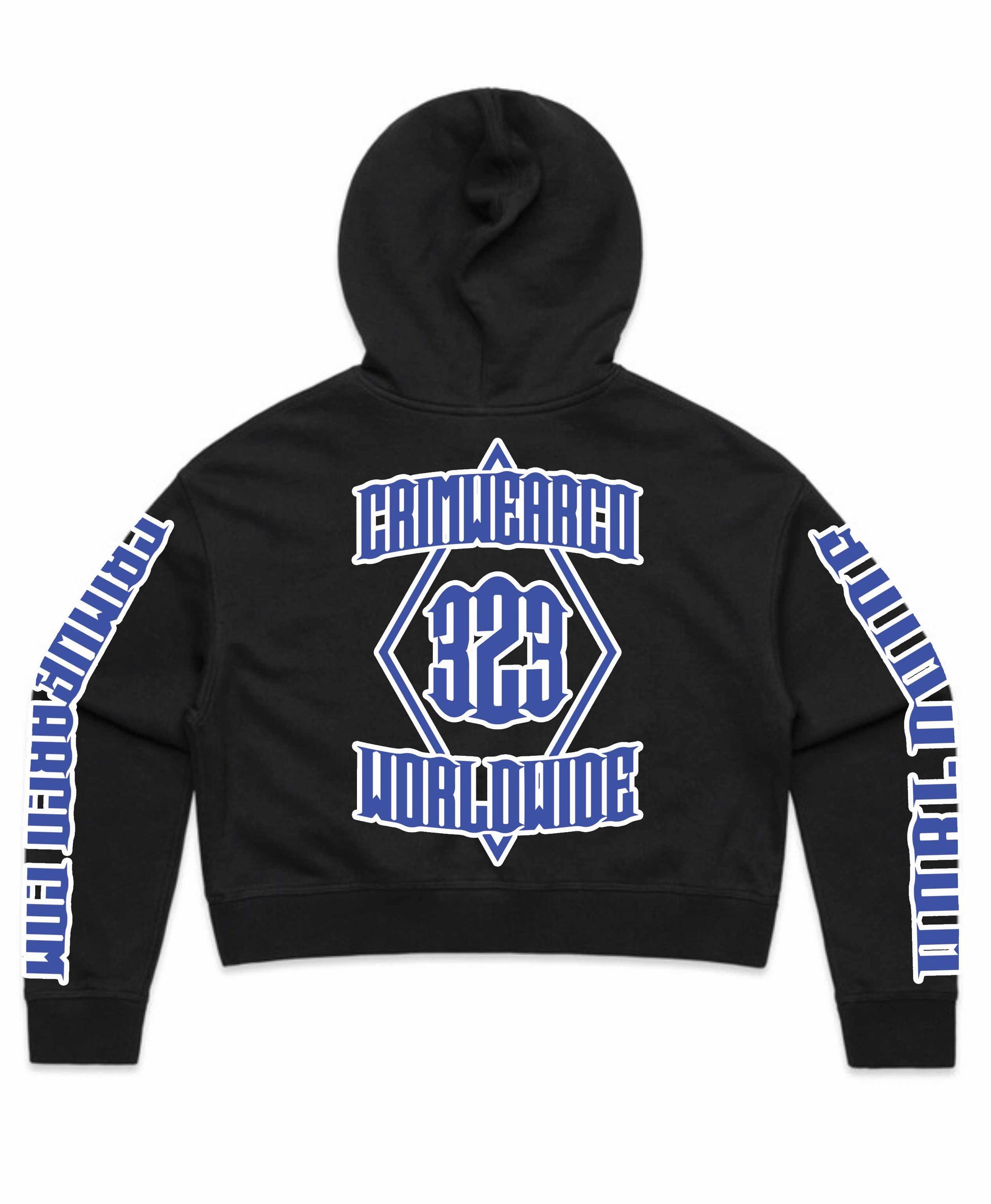 Crim Wear Womens CROP Black Hoodie
