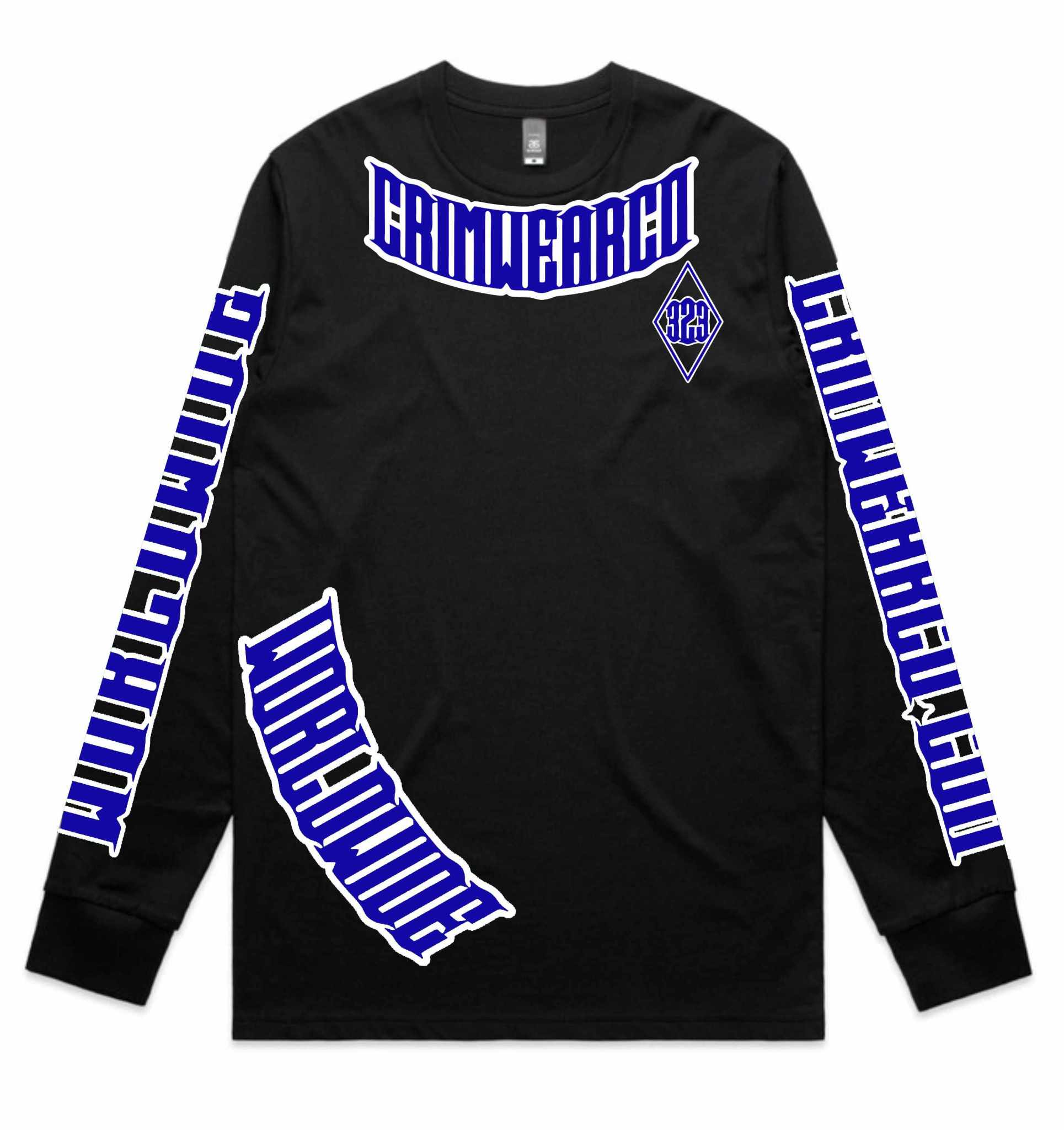 Crim Wear Black Long Sleeve Tee