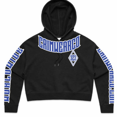 Crim Wear Womens CROP Black Hoodie