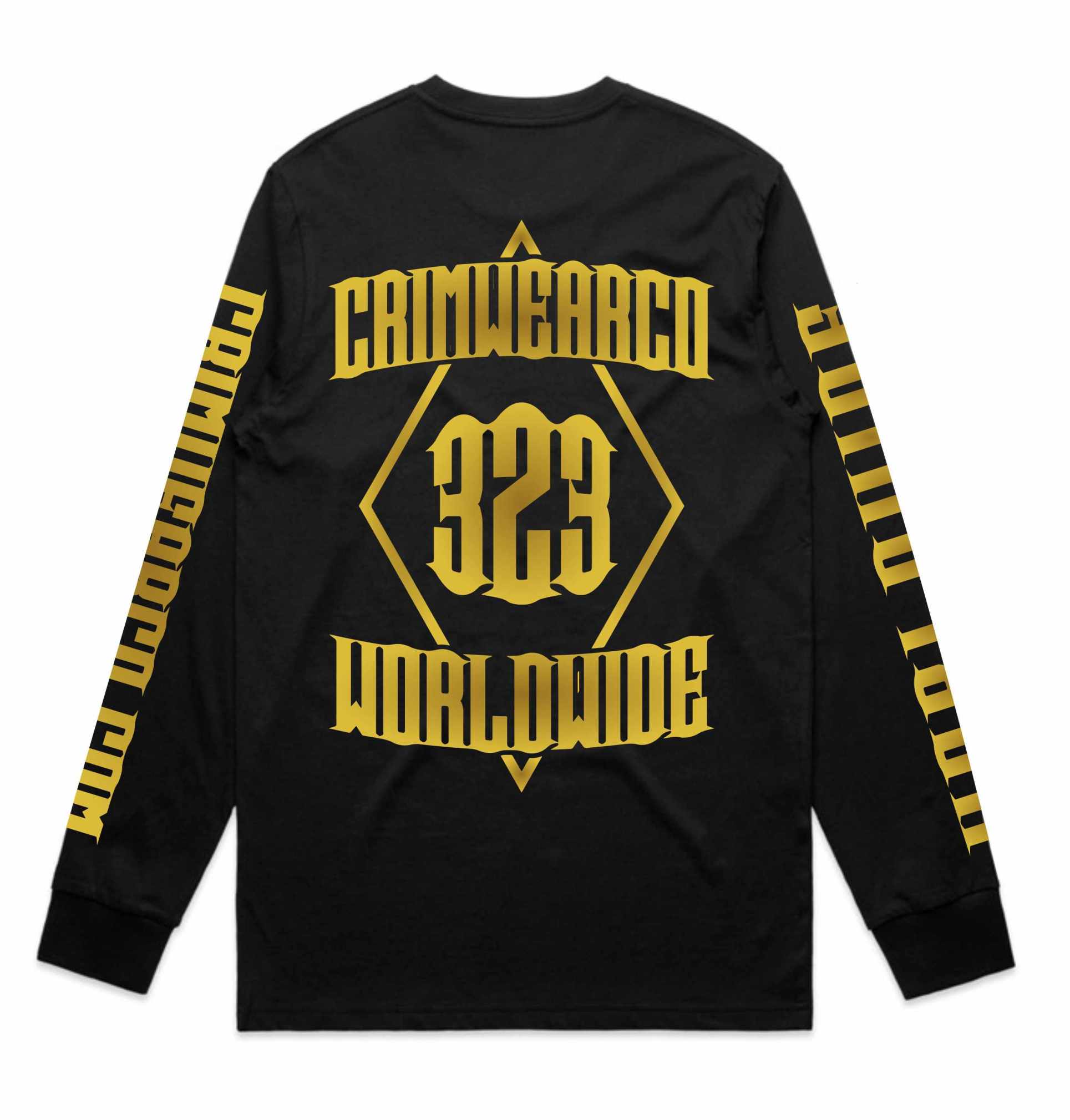 Crim Wear Black Long Sleeve Tee