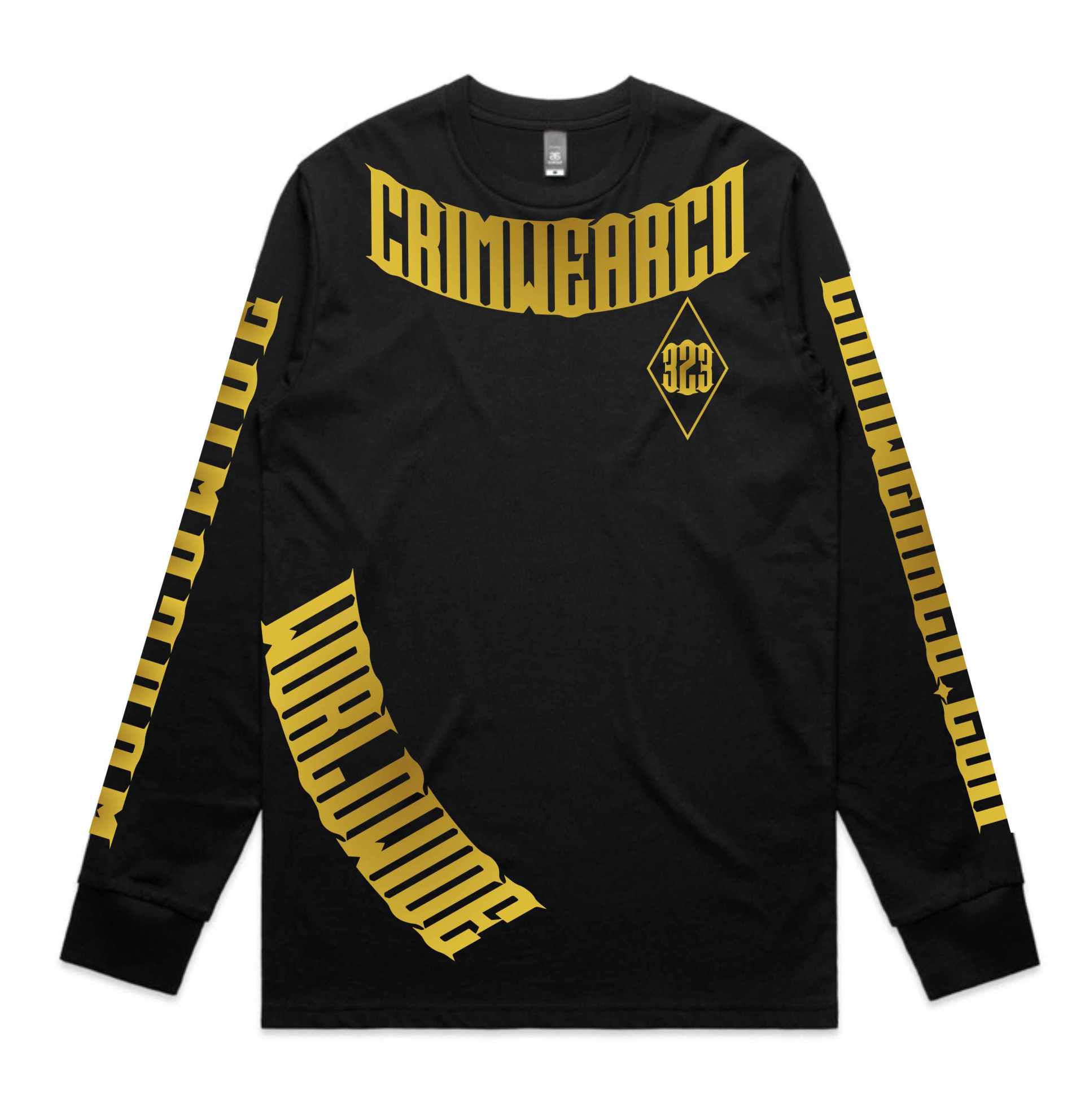 Crim Wear Black Long Sleeve Tee