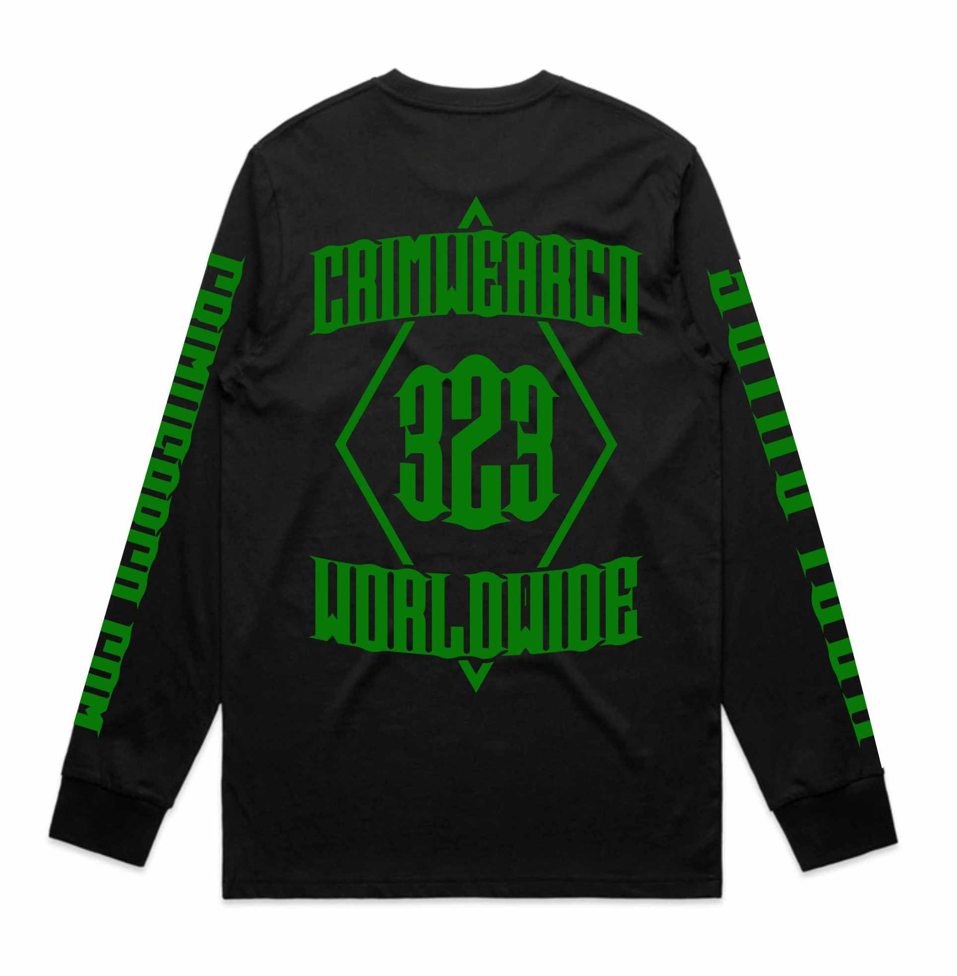 Crim Wear Black Long Sleeve Tee