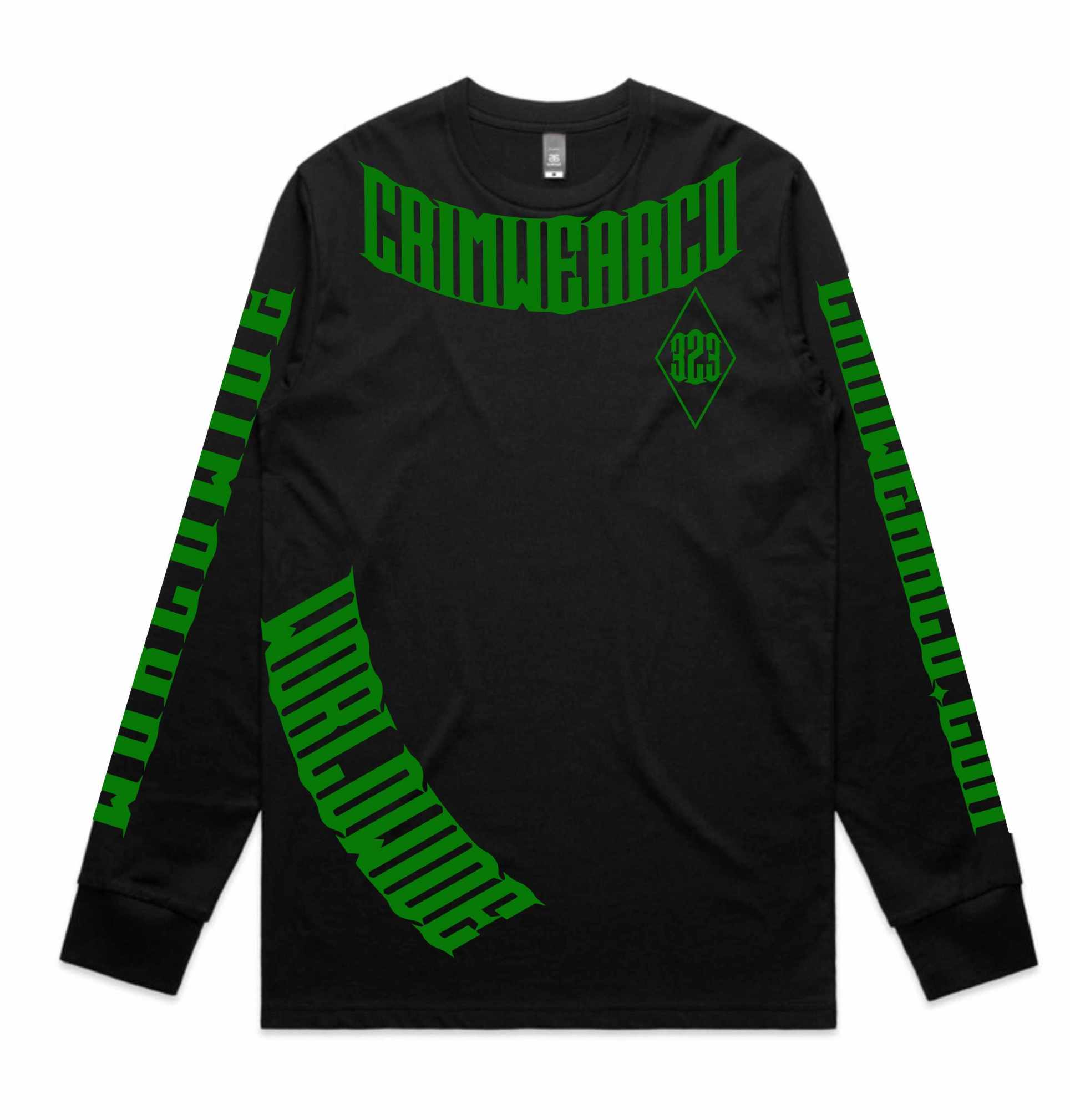 Crim Wear Black Long Sleeve Tee