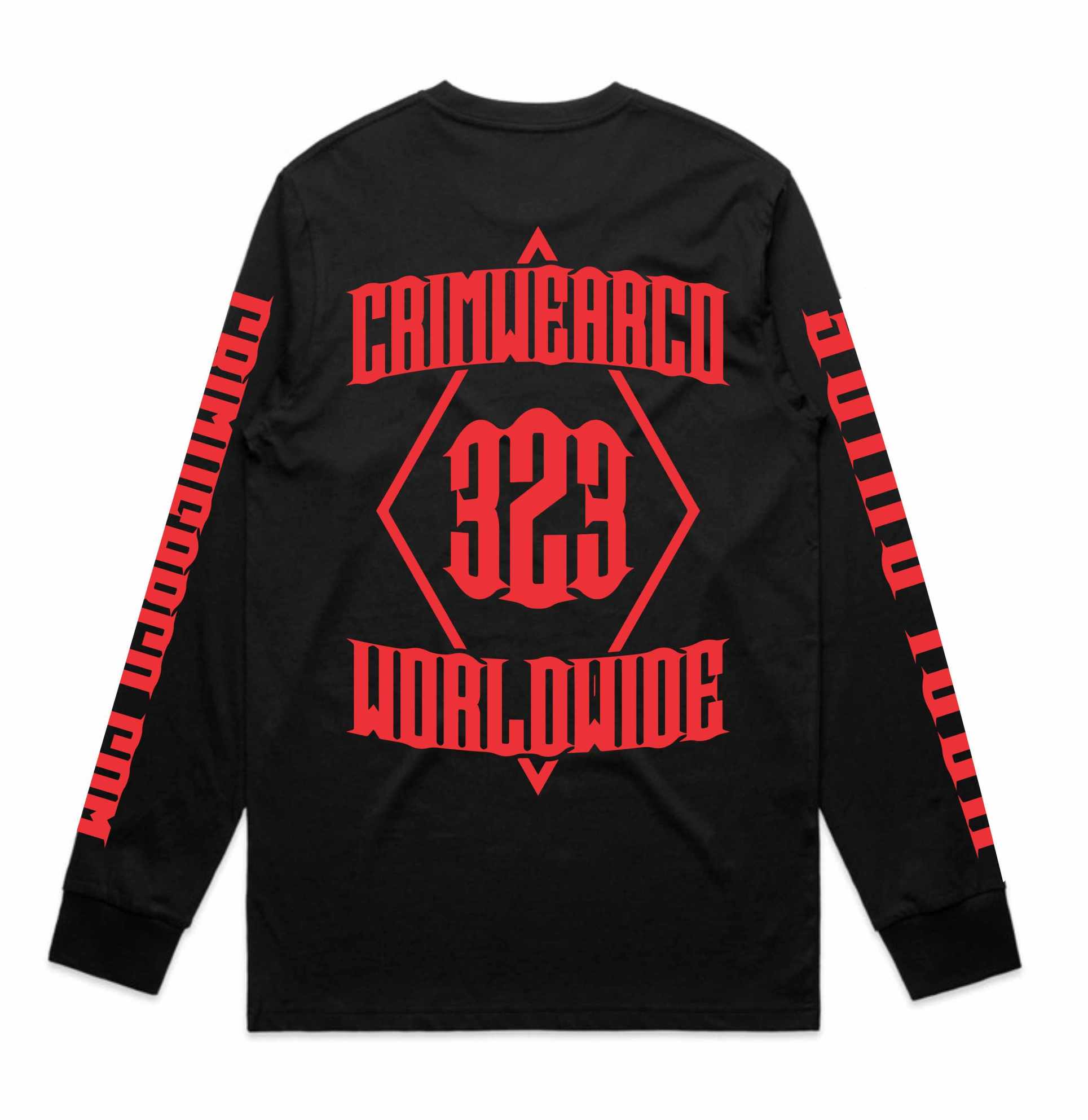 Crim Wear Black Long Sleeve Tee