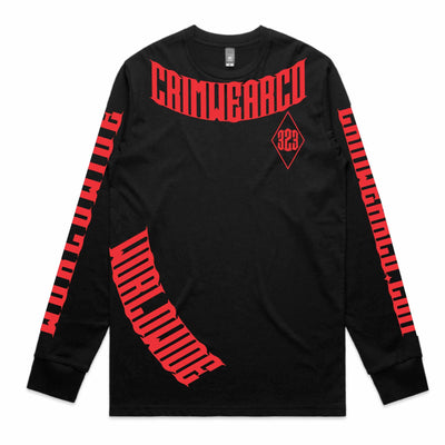 Crim Wear Black Long Sleeve Tee