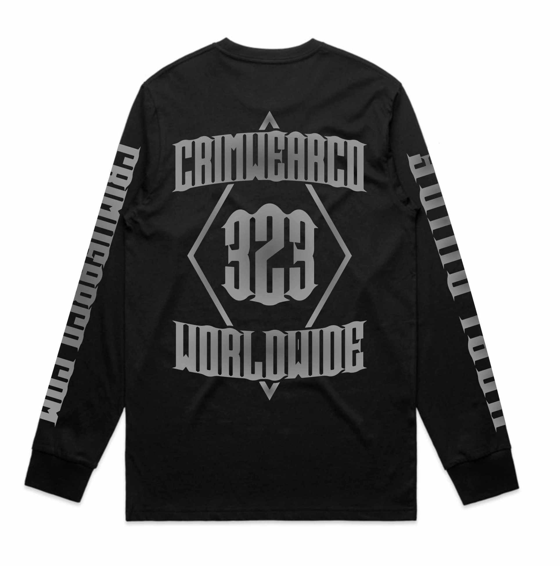 Crim Wear Black Long Sleeve Tee