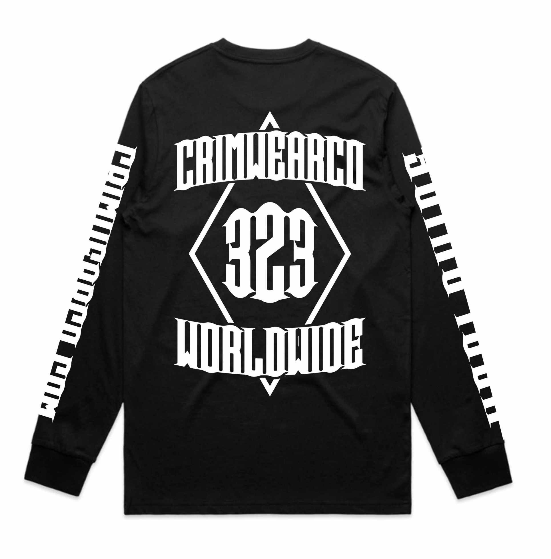 Crim Wear Black Long Sleeve Tee