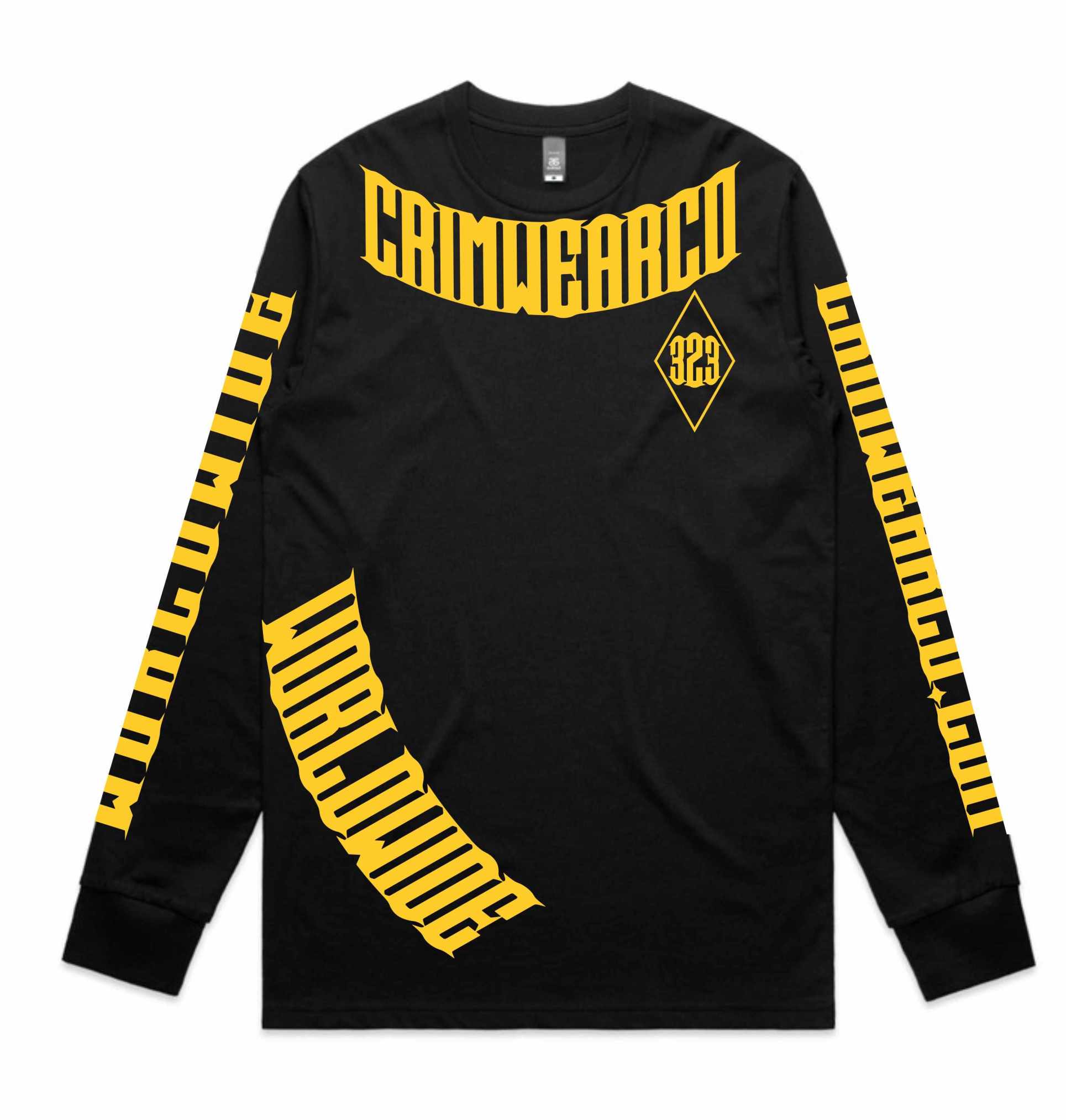 Crim Wear Black Long Sleeve Tee