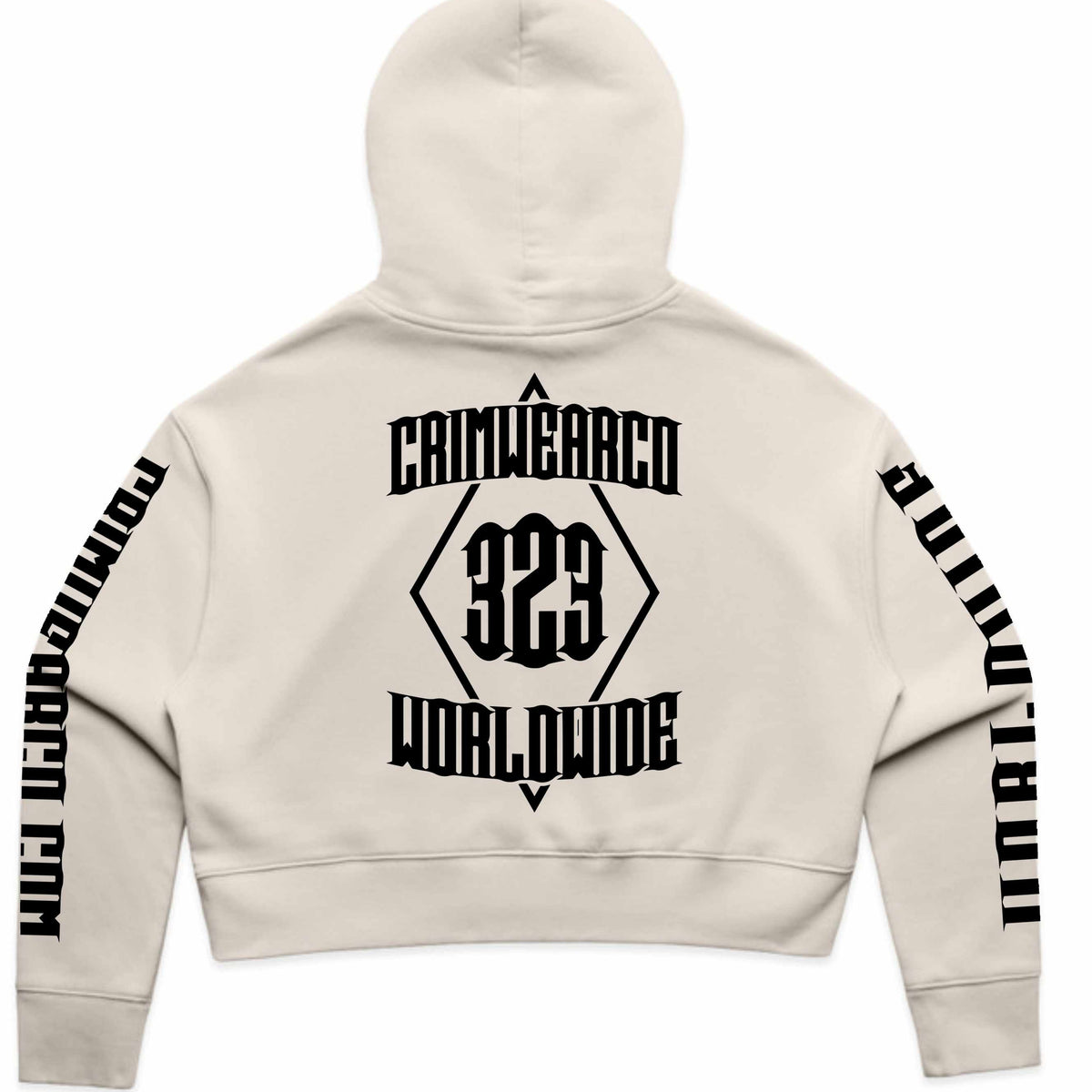 Crim Wear Womens CROP BONE Hoodie