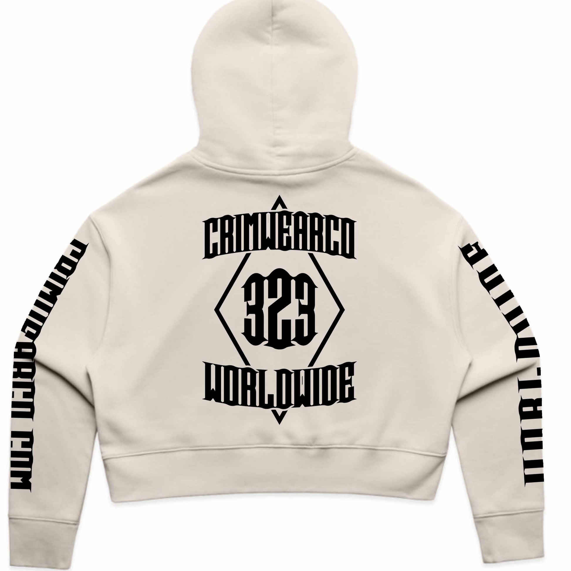 Crim Wear Womens CROP BONE Hoodie