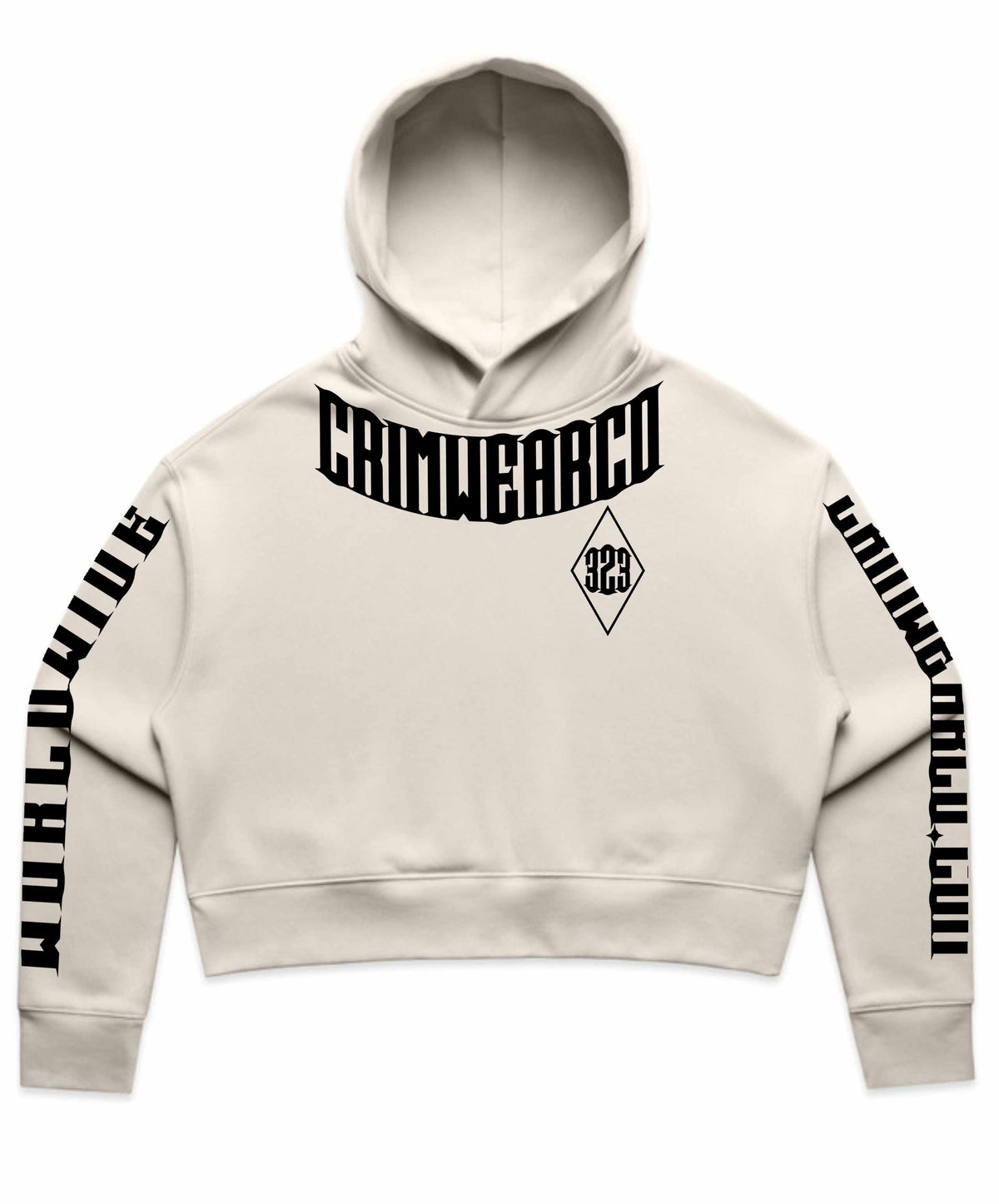 Crim Wear Womens CROP BONE Hoodie