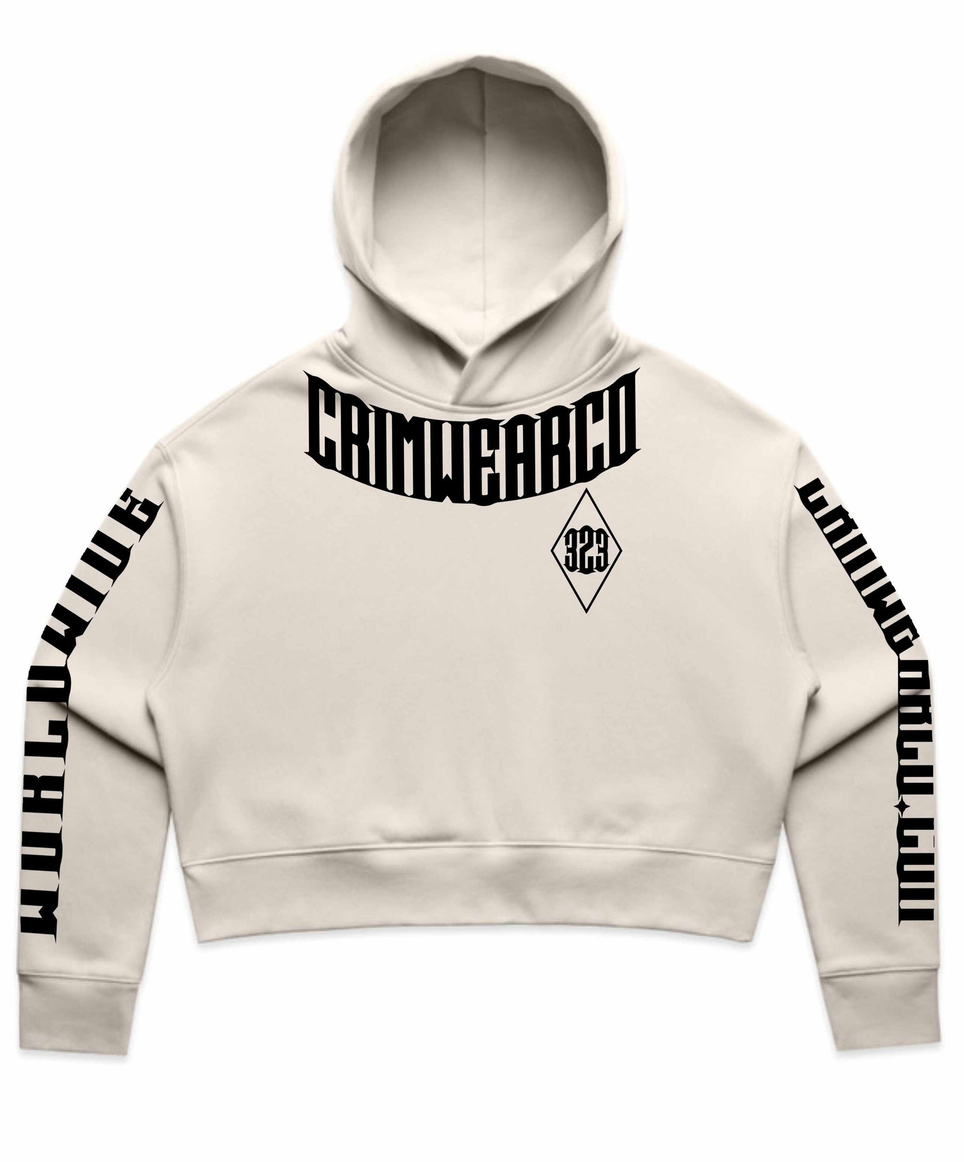 Crim Wear Womens CROP BONE Hoodie