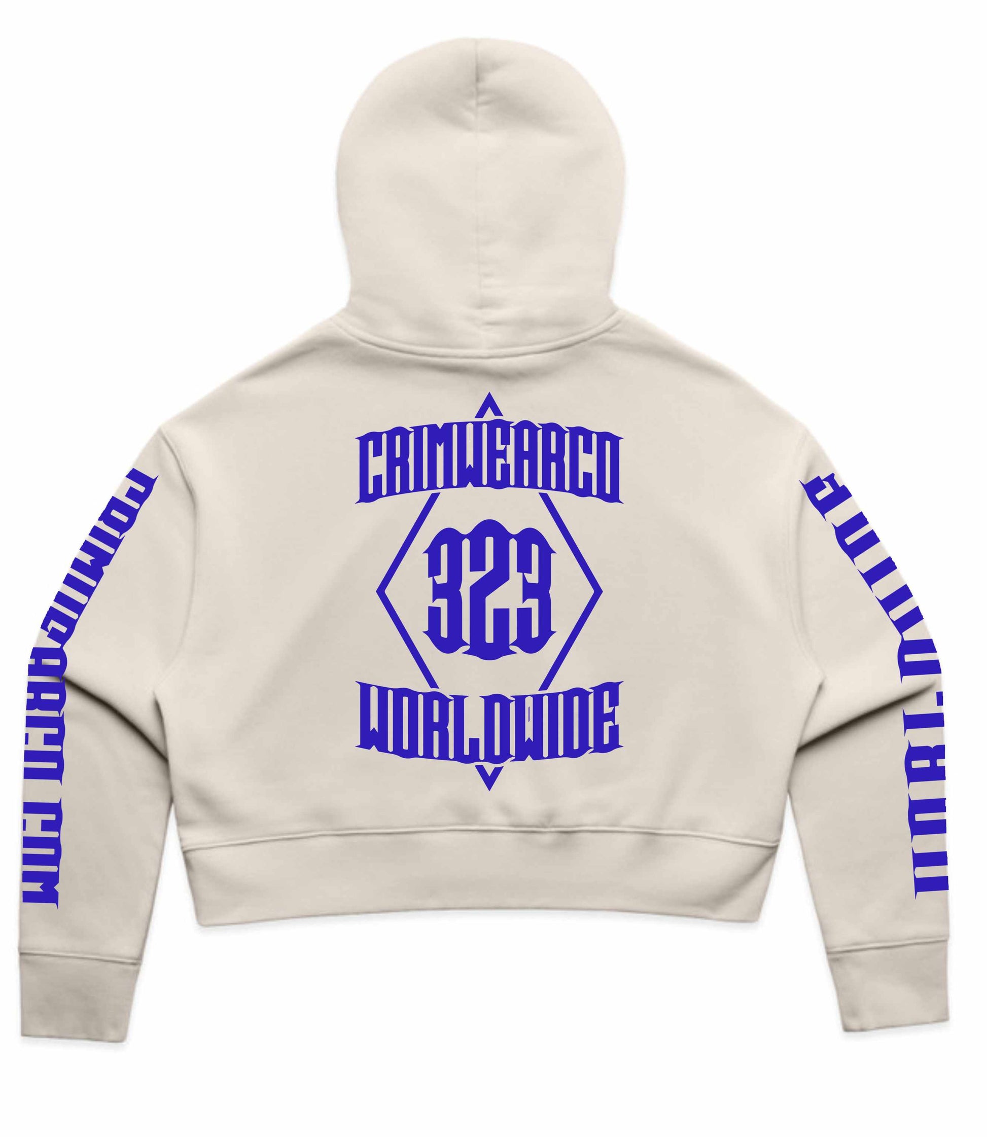 Crim Wear Womens CROP BONE Hoodie