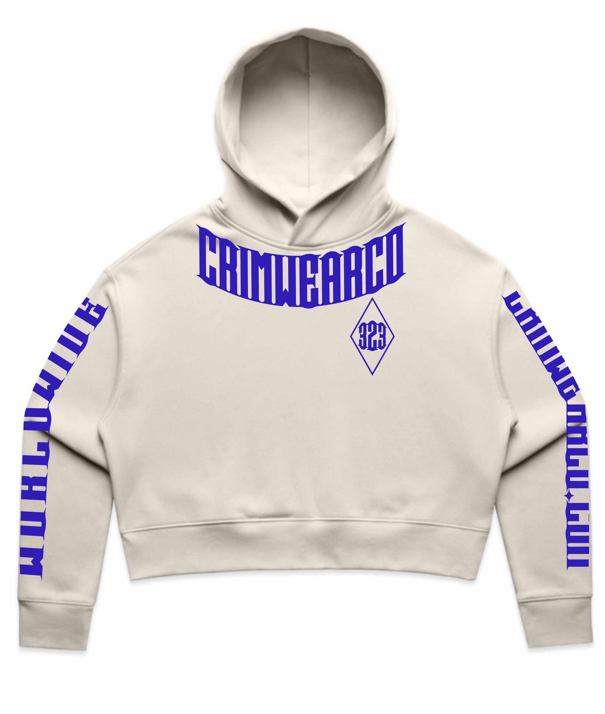 Crim Wear Womens CROP BONE Hoodie