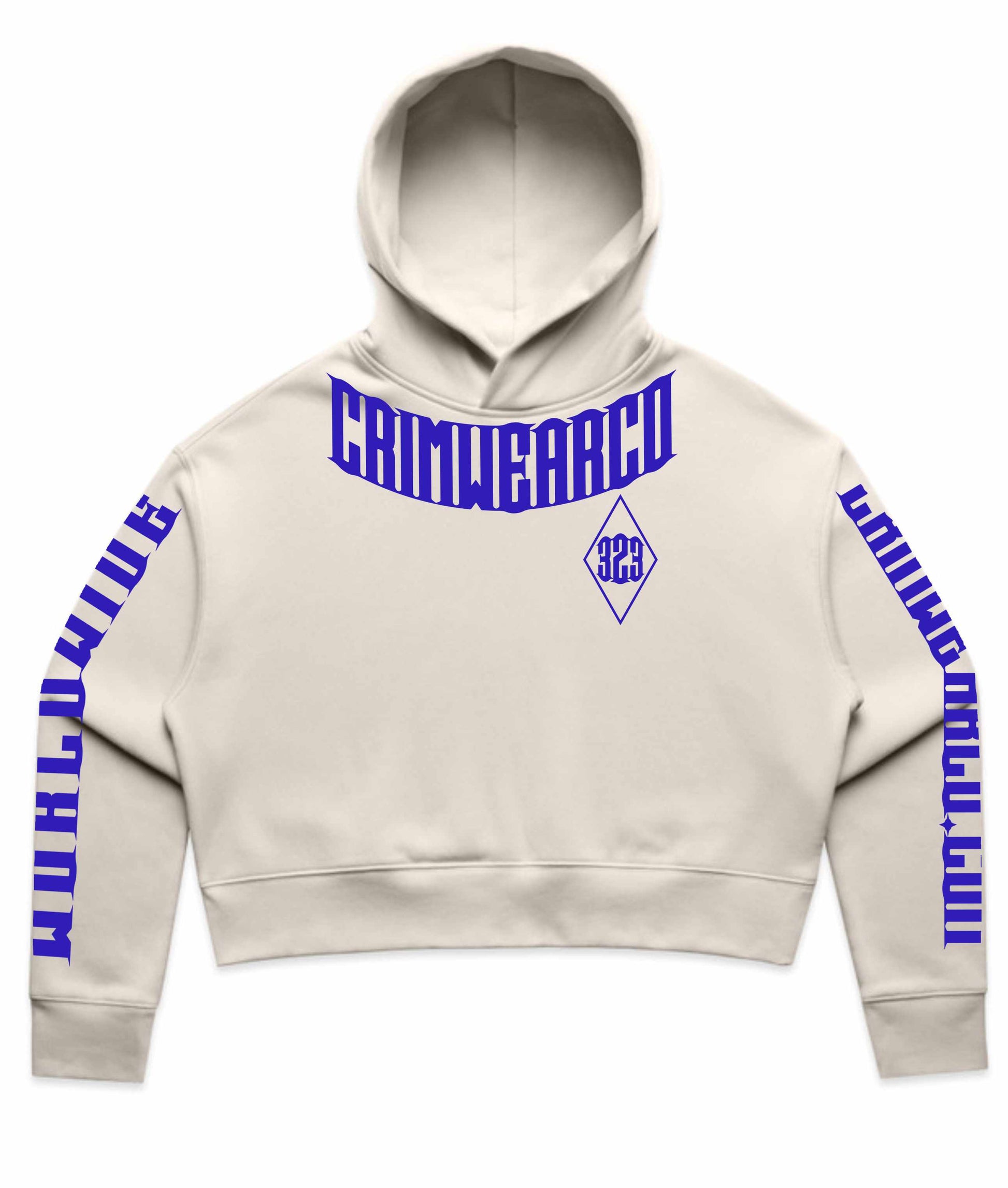 Crim Wear Womens CROP BONE Hoodie