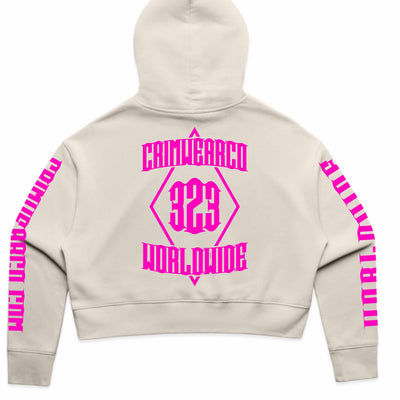 Crim Wear Womens CROP BONE Hoodie