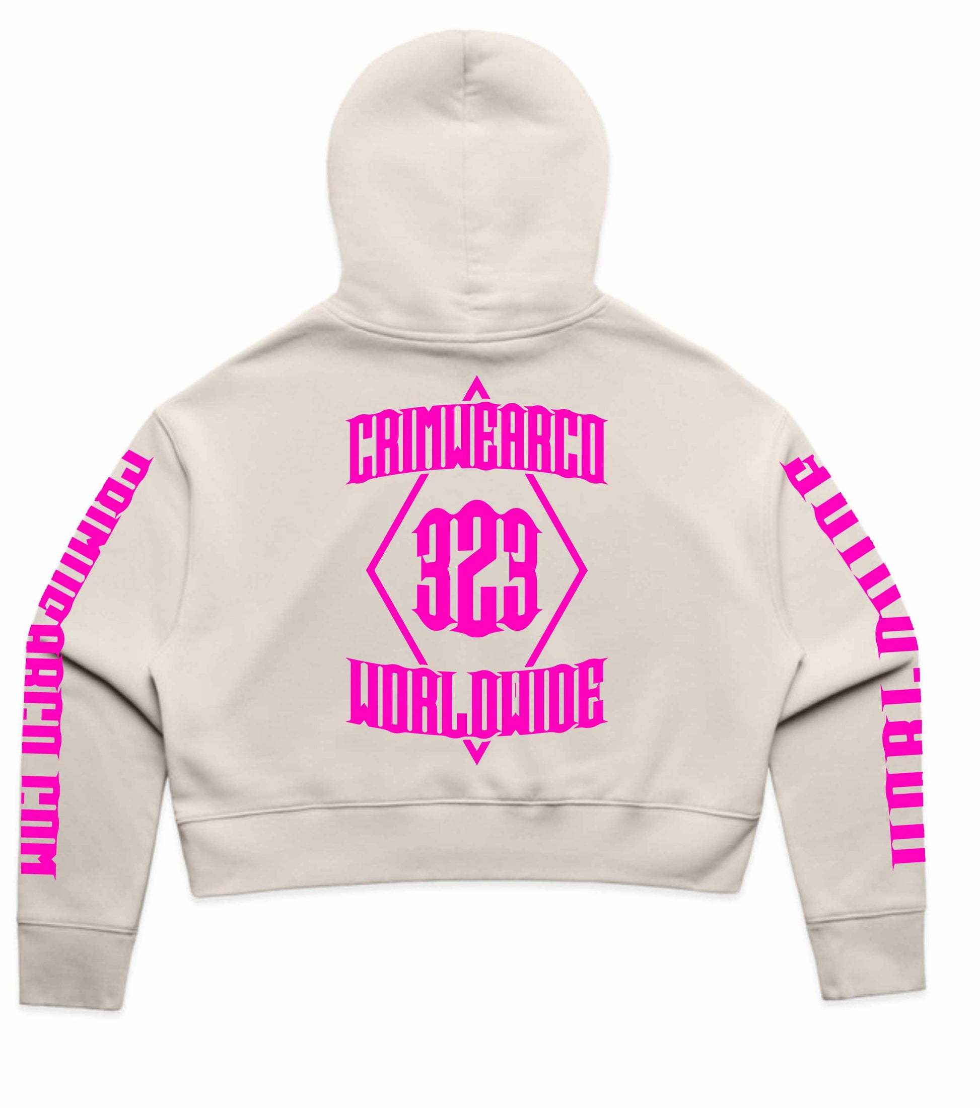 Crim Wear Womens CROP BONE Hoodie