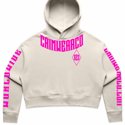 Crim Wear Womens CROP BONE Hoodie