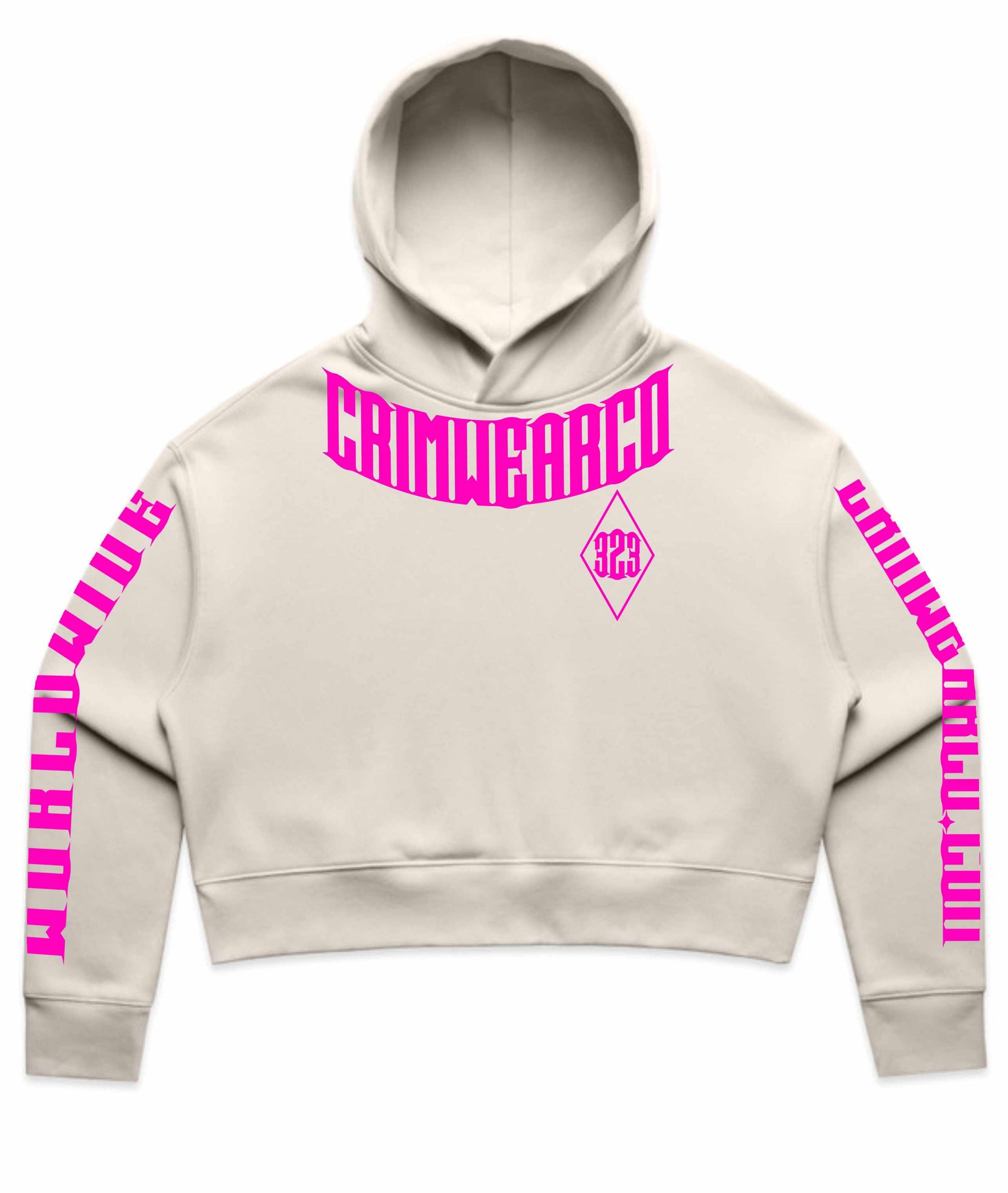 Crim Wear Womens CROP BONE Hoodie