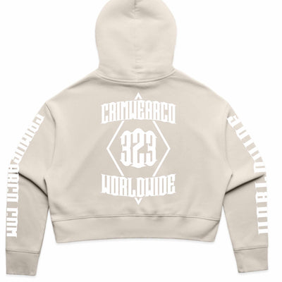 Crim Wear Womens CROP BONE Hoodie