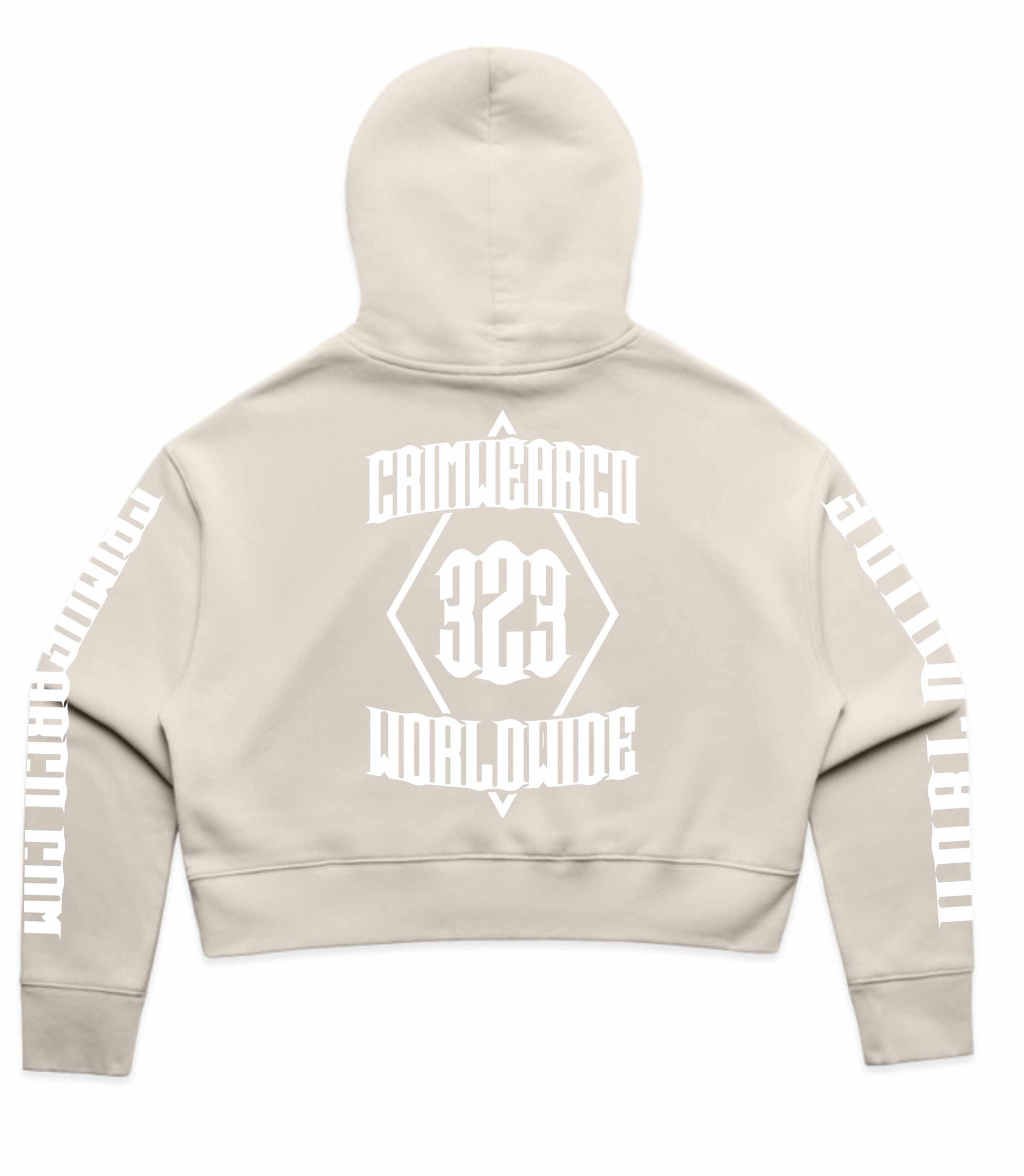 Crim Wear Womens CROP BONE Hoodie