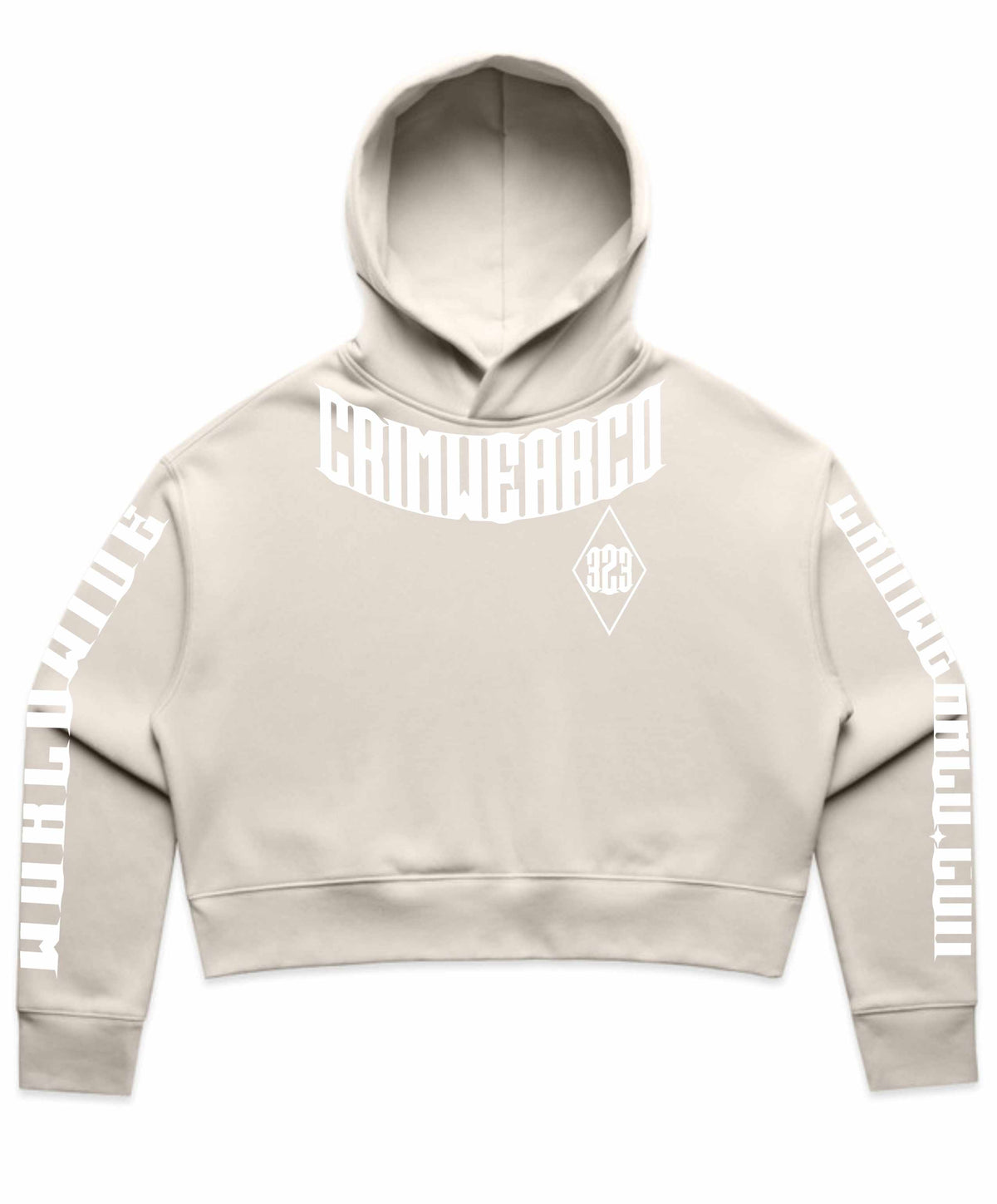 Crim Wear Womens CROP BONE Hoodie