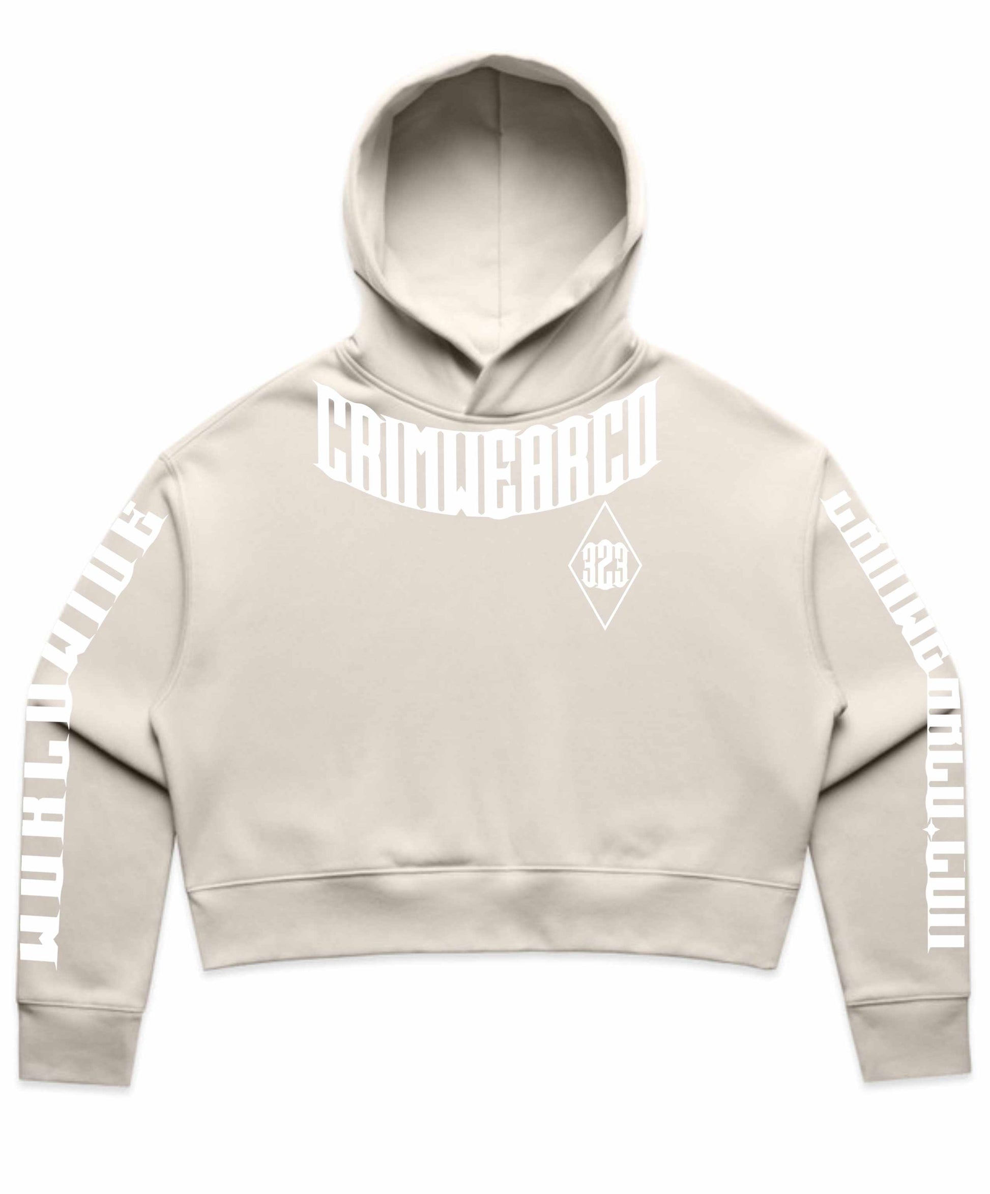 Crim Wear Womens CROP BONE Hoodie
