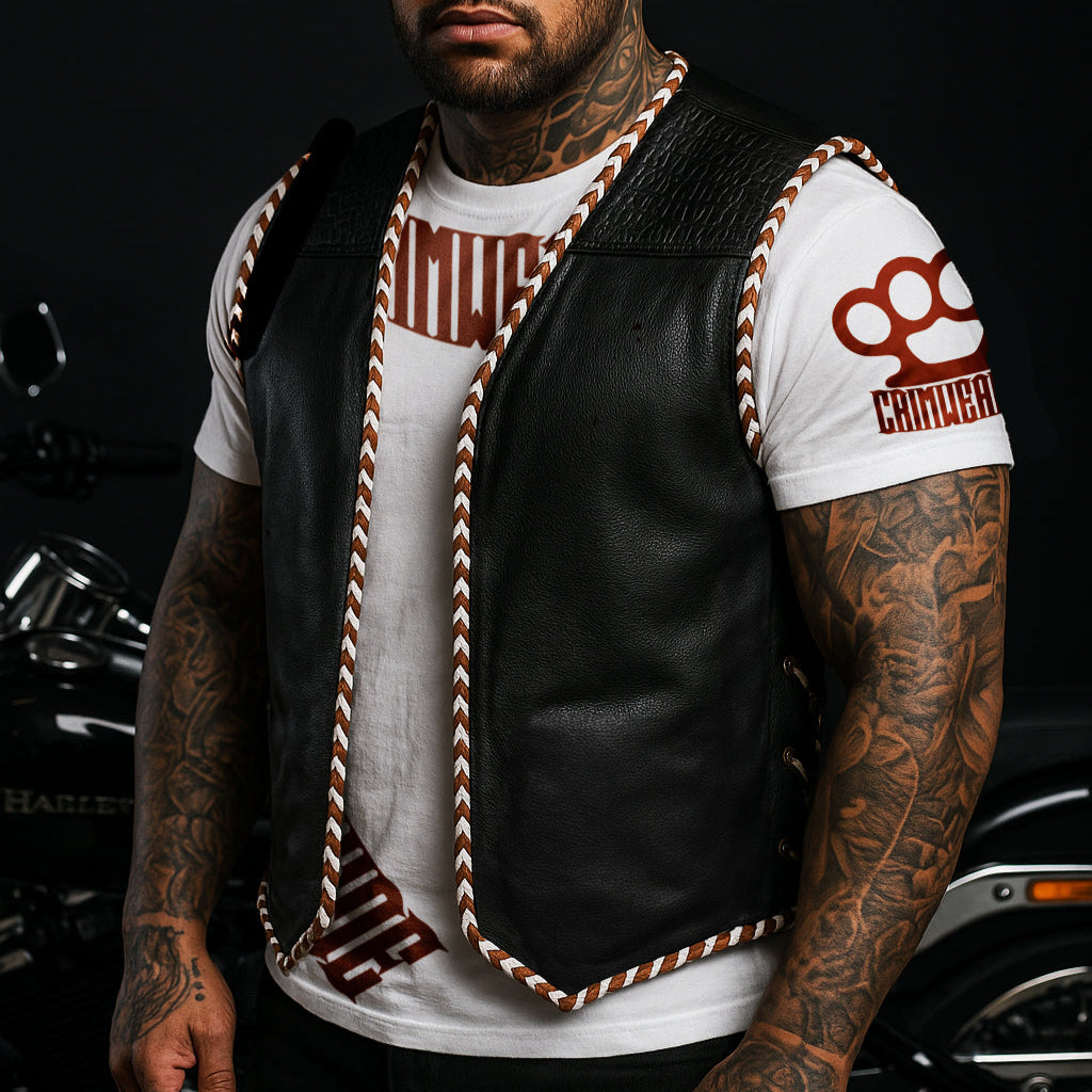 AUS BROWN/WHITE "OFF THE RACK" LEATHER / CROC