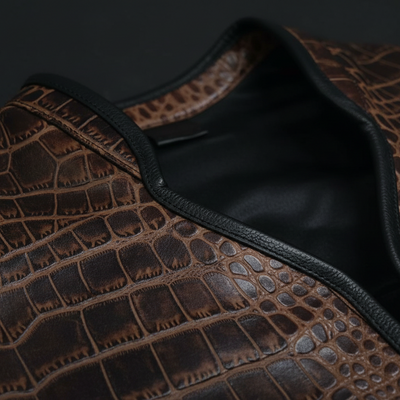 Close-up collar detail