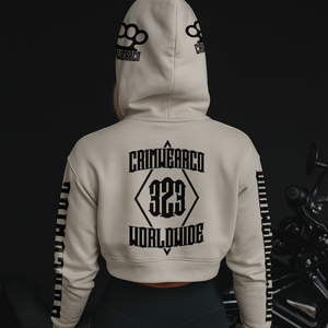 Crim Wear Womens CROP BONE Hoodie